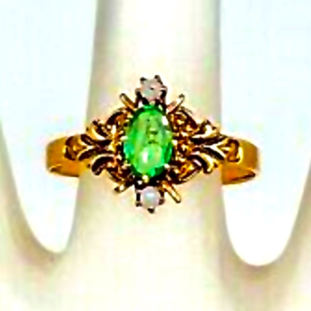 Victorian 1870s RARE Gold Engagement Ring